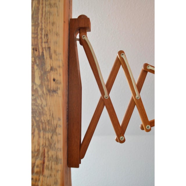 1960s Danish Oak and Plastic Sconce by Erik Hansen for Le Klint, 1960s For Sale - Image 5 of 6
