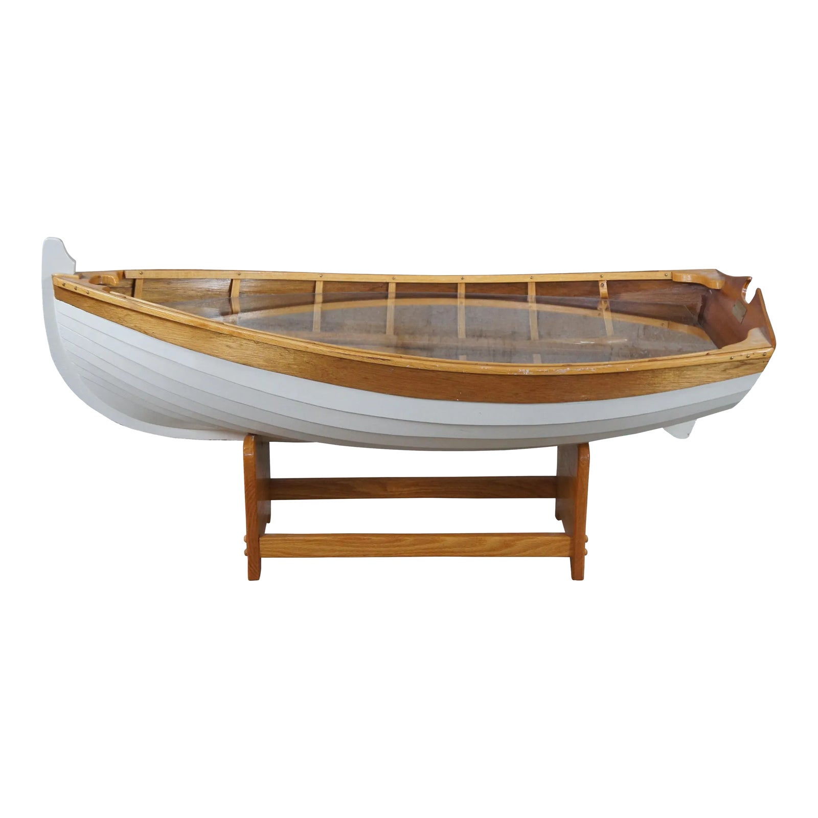 Mid 20th Century Vintage WoodNStuff Handcrafted Nautical Handmade Oak