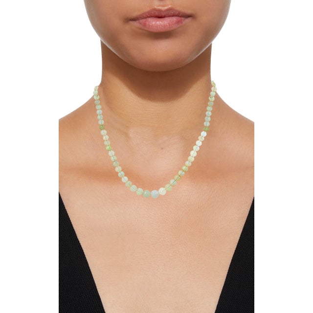 Natural Opal Faceted Bead Single Strand Necklace on Clearance Silver Clasp For Sale - Image 9 of 18