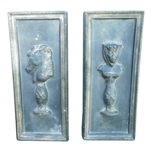 Neoclassical Ceramic Wall Plaques.