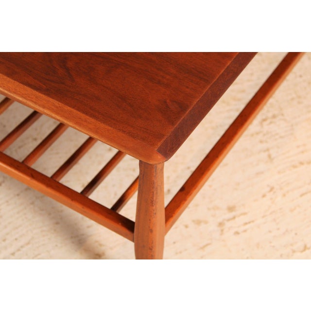Mid-Century Rectangular Coffee Table with Magazine Rack, 1960s For Sale - Image 9 of 11