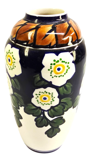 Vintage Danish Hand-Painted Stoneware Vase from Royal Copenhagen, 1920s
