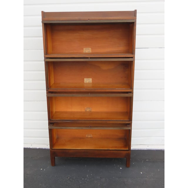 Early 20th Century Globe Wernicke Sectional Stackable Bookcase Display Lawyer File Cabinet 6570c For Sale - Image 5 of 18