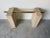 1980s Italian Postmodern Guy Barker for Ello Travertine and Brass Console / Sold For Sale - Image 5 of 11