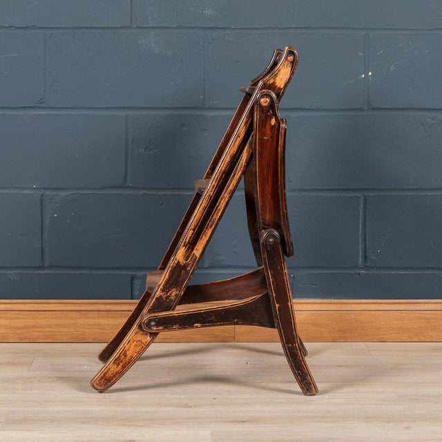 20th Century Metamorphic Oak Library Chair, England, 1900s For Sale - Image 10 of 18