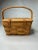 Arts & Crafts Longaberger Handwoven Lidded Basket For Sale In Houston - Image 6 of 12