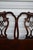 1960s Chippendale Style Mahogany Twin Headboards Pair Carved Wood 1960s Set Vintage For Sale - Image 5 of 12