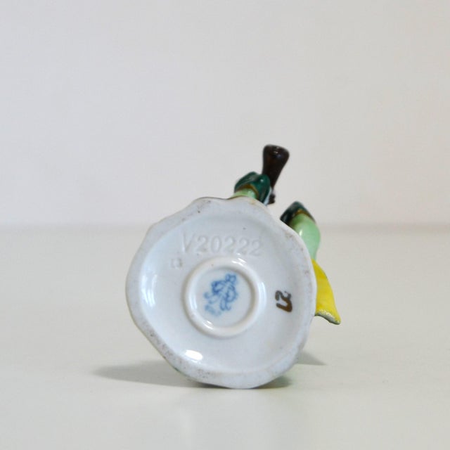 Porcelain Figurine from the Series Monkey Band from Volkstedt Manufactory, Germany, 1940s For Sale - Image 6 of 9