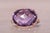 The Nelle: Checkerboard Cut Natural Amethyst and Diamond Halo Ring in Rose Gold For Sale - Image 9 of 11
