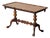 Antique English Coffee Table With Scalloped Top + Carved Claw Feet For Sale