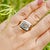Metal Kai One-of-a-Kind Aigs Certified 5.81ct Aquamarine East-West Ring in 14k Gold Size 7 For Sale - Image 7 of 8