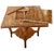 Wood Vintage Marquetry Wood Inlay With Mother of Pearl Folding Game Table For Sale - Image 7 of 18