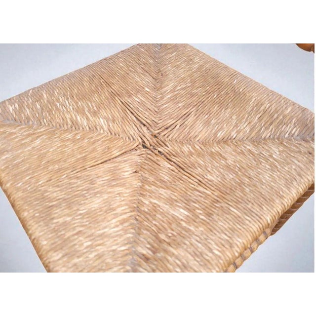 Brutalist Antique Dutch Bobbin Corner Chair in Oak, 1890s For Sale - Image 3 of 7