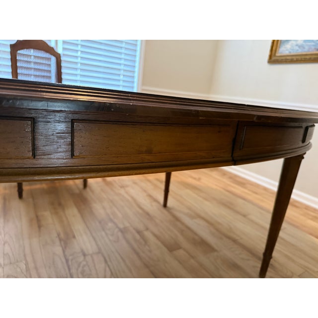 MCM Walnut Drexel Esperanto Dining Table With or Without Chairs For Sale - Image 16 of 16