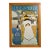 Mid 20th Century France Modern Blue Wood Poster For Sale