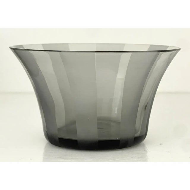 Glass Vintage Hermes Smoked Crystal Candy/Nut Dishes For Sale - Image 7 of 12