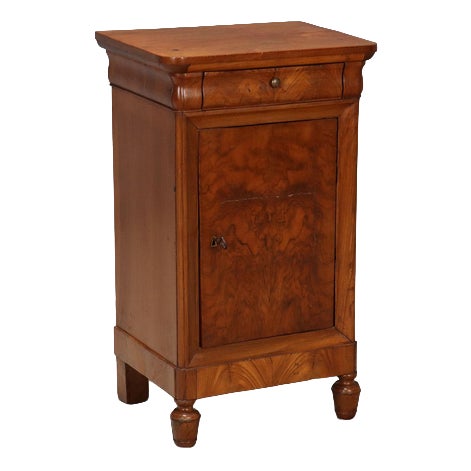 Antique Bedside Table in Walnut, 1850s For Sale