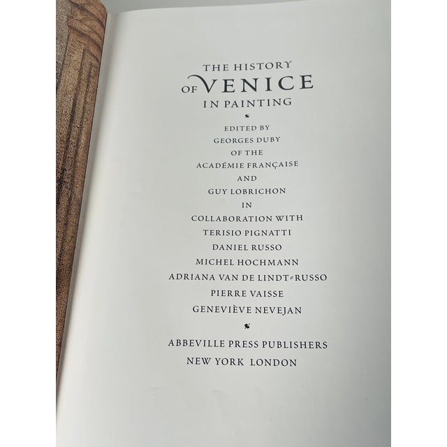 Traditional 1970s The History of Venice in Paintings 1 St Edition Oversized Book For Sale - Image 3 of 9