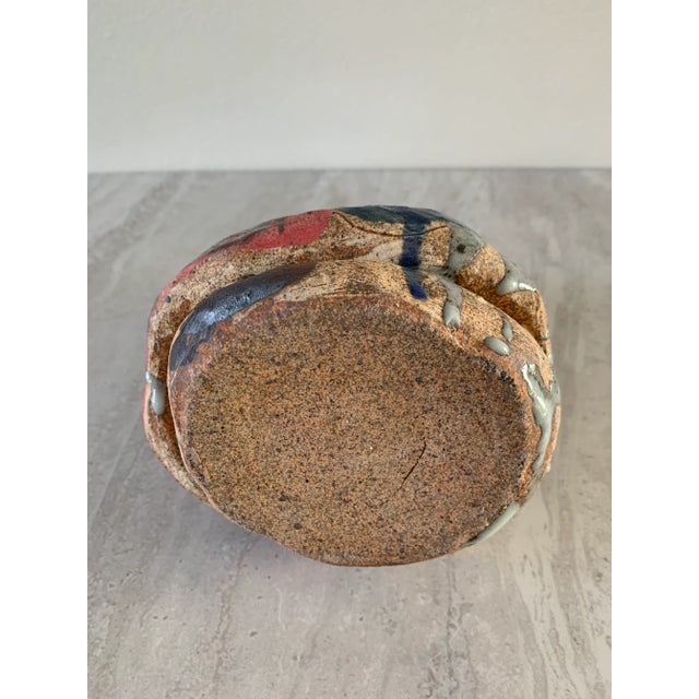 Ceramic Vintage Studio Ceramic Abstract Vessel For Sale - Image 7 of 11
