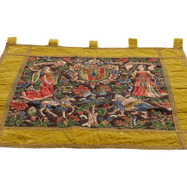 Baroque 79418 Antique French Tapestry, 02'05 X 02'06 For Sale - Image 3 of 10