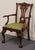 Stickley Stickley Furniture Solid Mahogany Traditional Chippendale Style Dining Arm Chair - #17 Savannah Finish For Sale - Image 4 of 11