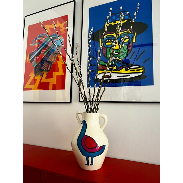 Contemporary Piet Parra X Case Studyo the Wonky Vase "Confused Bird" Ceramic Fine Art Collectible 2023 For Sale - Image 3 of 17