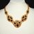 1990s Napier Vintage Byzantium Collection Necklace Gold-Plate and Rhinestones For Sale - Image 5 of 5