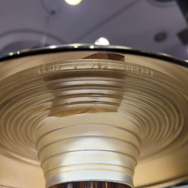 Vintage Art Deco Mushroom Table Lamp in Gilt Brass, 1930s For Sale - Image 12 of 18