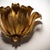 Italian Mid-Century Gilt Metal Floral Wall Sconce For Sale - Image 9 of 9
