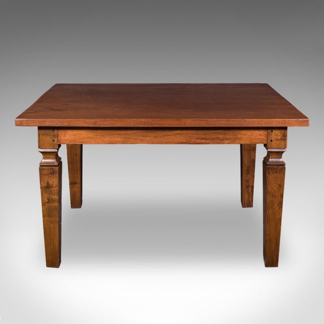 Antique Kitchen Diner Table, English, Walnut, Four Seat Dining, Edwardian, 1910 For Sale - Image 4 of 11