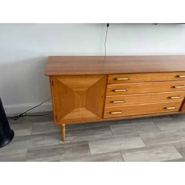 1960s Renzo Rutili Sideboard Credenza, Johnson Furniture Company Usa For Sale In West Palm - Image 6 of 9