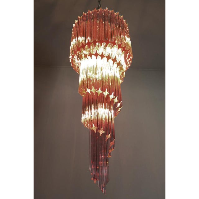 Murano Glass Prism Chandelier, 1990s For Sale - Image 12 of 15