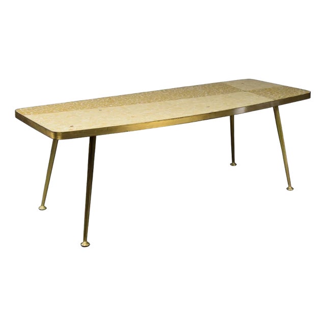 Mid-Century Modern Yellow Coffee Table by Berthold Müller, 1960 For Sale