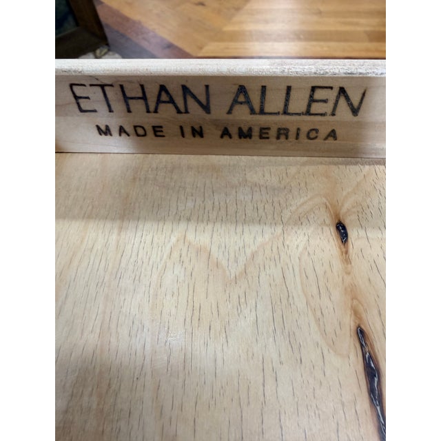 Ethan Allen Custom Writing Desk in Nightfall Finish For Sale In New York - Image 6 of 7