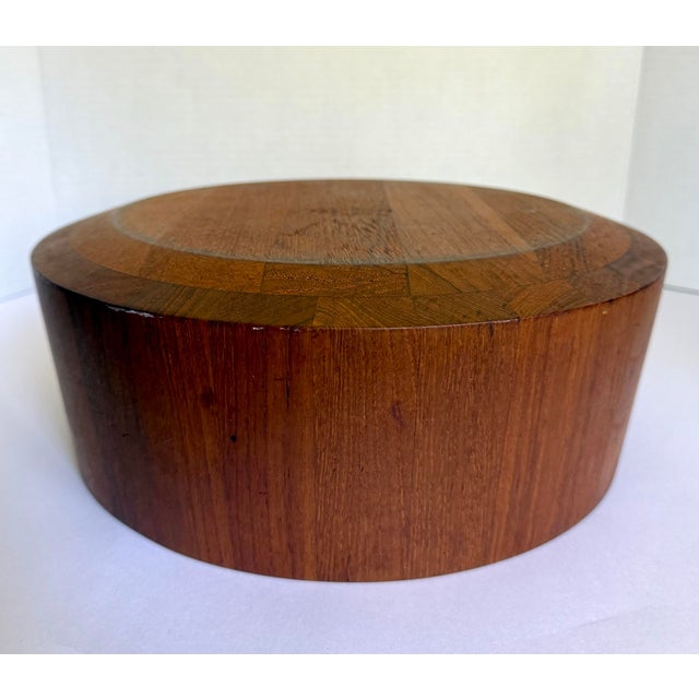 Brown 1970s Jens Quistgaard for Dansk Sculptural Teak Serving Bowl For Sale - Image 8 of 10
