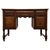 Antique English Edwardian Carved Oak Desk, 1910 For Sale - Image 12 of 12