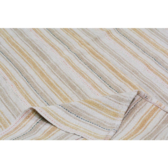 Turkish Vintage Turkish Hand Knotted Flatweave Kilim, 4'5x5'7 For Sale - Image 3 of 3