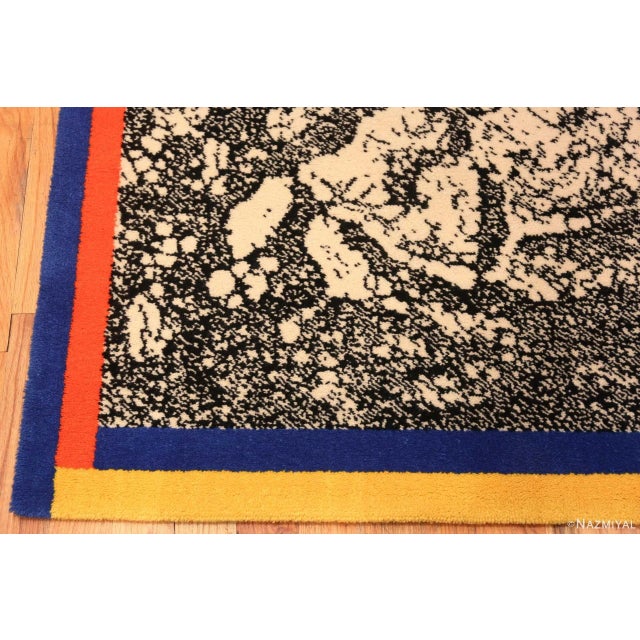 Mid-Century Modern Nazmiyal Collection Vintage Scandinavian Ege Art Rug Named “Hurricane” For Sale - Image 3 of 7