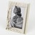 Mid-Century Modern Umberto Mascagni White and Gilt Aluminum Picture Frame, Italy 1970s For Sale - Image 3 of 10
