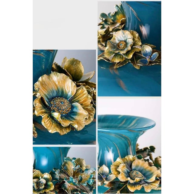 This exceptional FMURY enamel art vase is a true celebration of craftsmanship and sculptural design. Standing at 19.5...