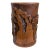 Antique Chinese Carved Bamboo Brush Pot With "Guangxu" Mark For Sale