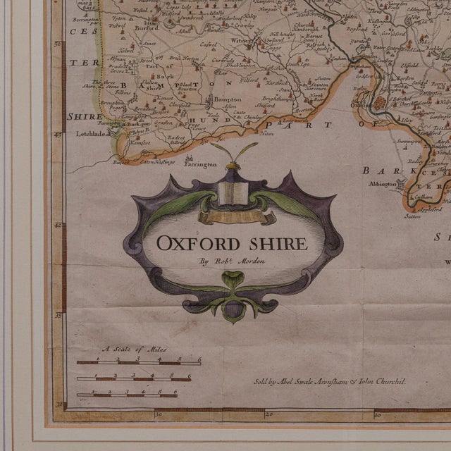 1700's Antique Lithography Map For Sale - Image 6 of 10