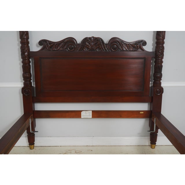 Traditional Ralph Lauren Safari Mahogany Queen Size Bed For Sale - Image 3 of 18