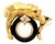 Mid 20th Century Carrera y Carrera Panther Ring Diamond Onyx Ruby 18K Yellow Gold Size 5 For Sale