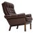 Danish Armchair in Brown Furniture Leather, 1970s For Sale