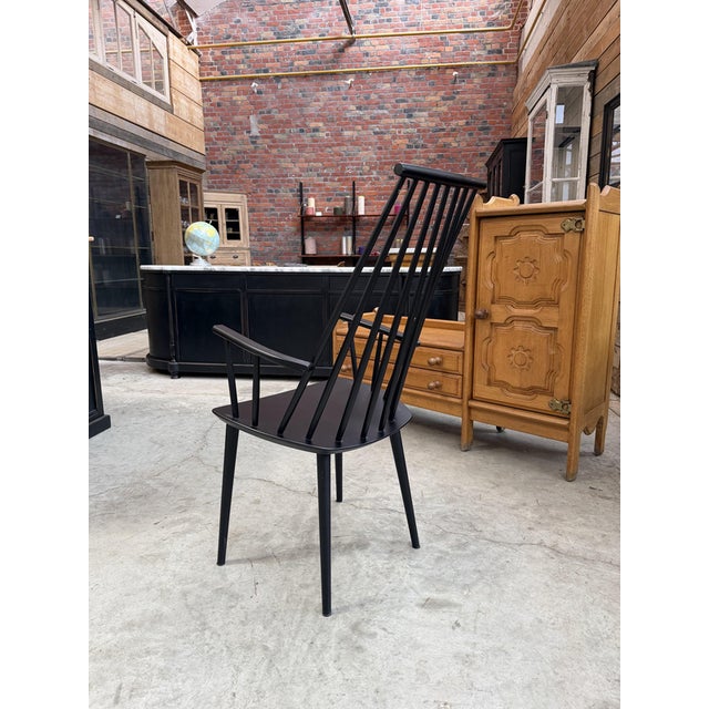 Hay Armchair in Blackened Wood, 1990s For Sale - Image 4 of 10