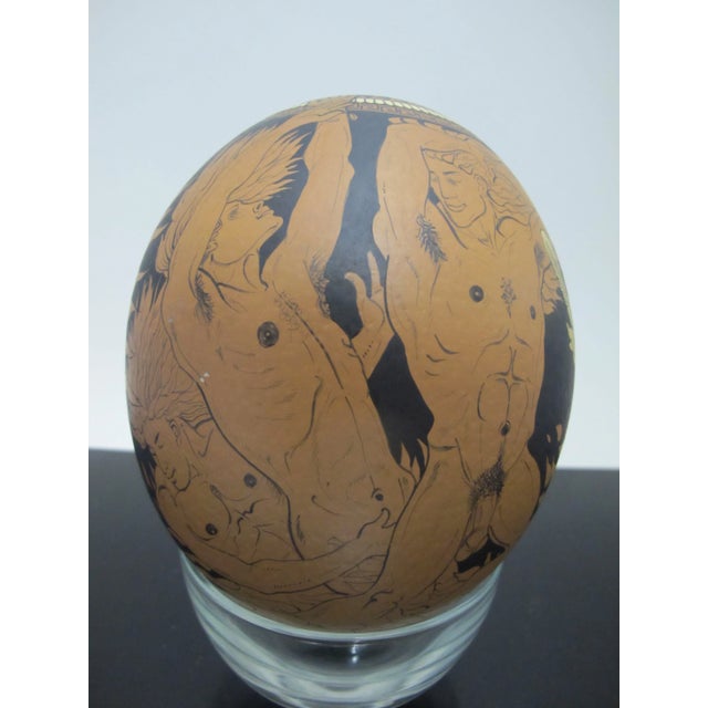 Yiannis Nomikos (Greek/American 1949) very rare and fine example of his 1970's erotica art. This is a larger one showing a...