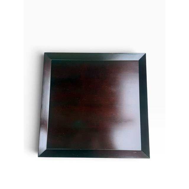 Brown Pair of Barbara Barry for Baker Furniture Two-Tier Mahogany Side Tables For Sale - Image 8 of 17