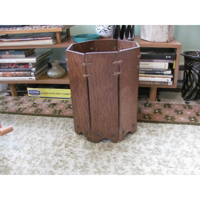 Stickley Style Waste Basket by Lakeside Craft Shop Mission & Arts and