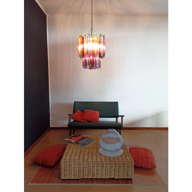 Blue Vintage Murano Chandelier, 1990s For Sale - Image 8 of 18